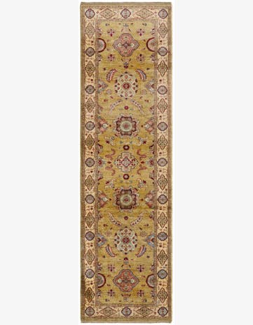 2' 9 x 9' 8 Hand Knotted Ariana Ziegler Runner Rug