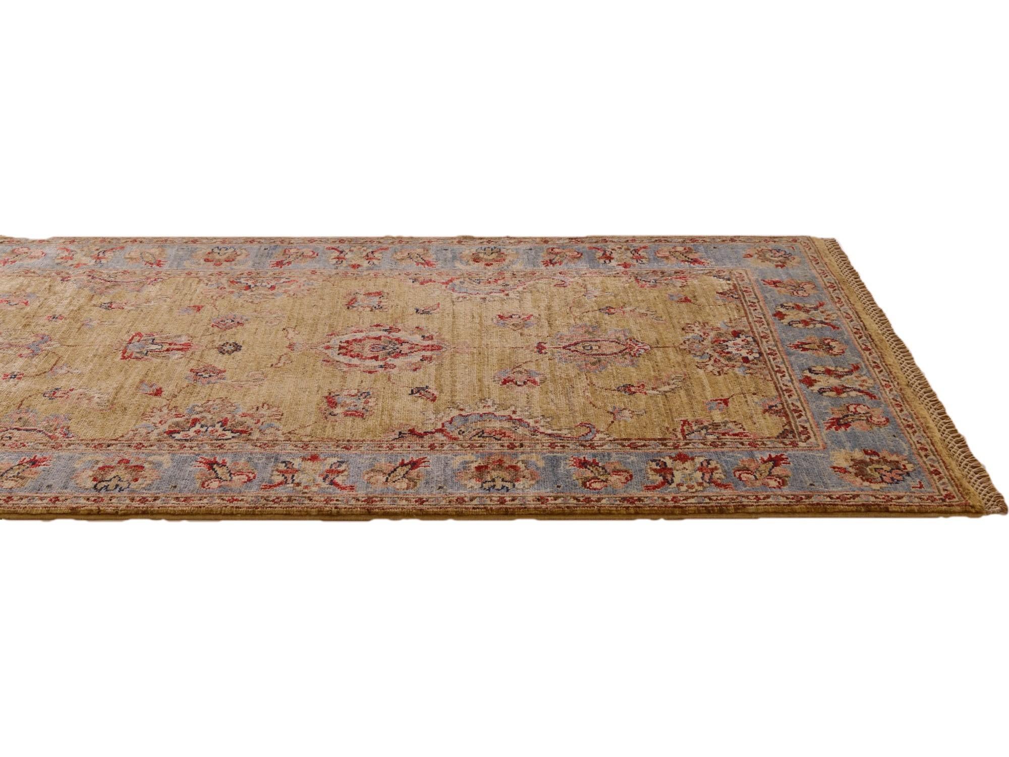 2' 8 x 10' 4 Hand Knotted Ariana Ziegler Runner Rug
