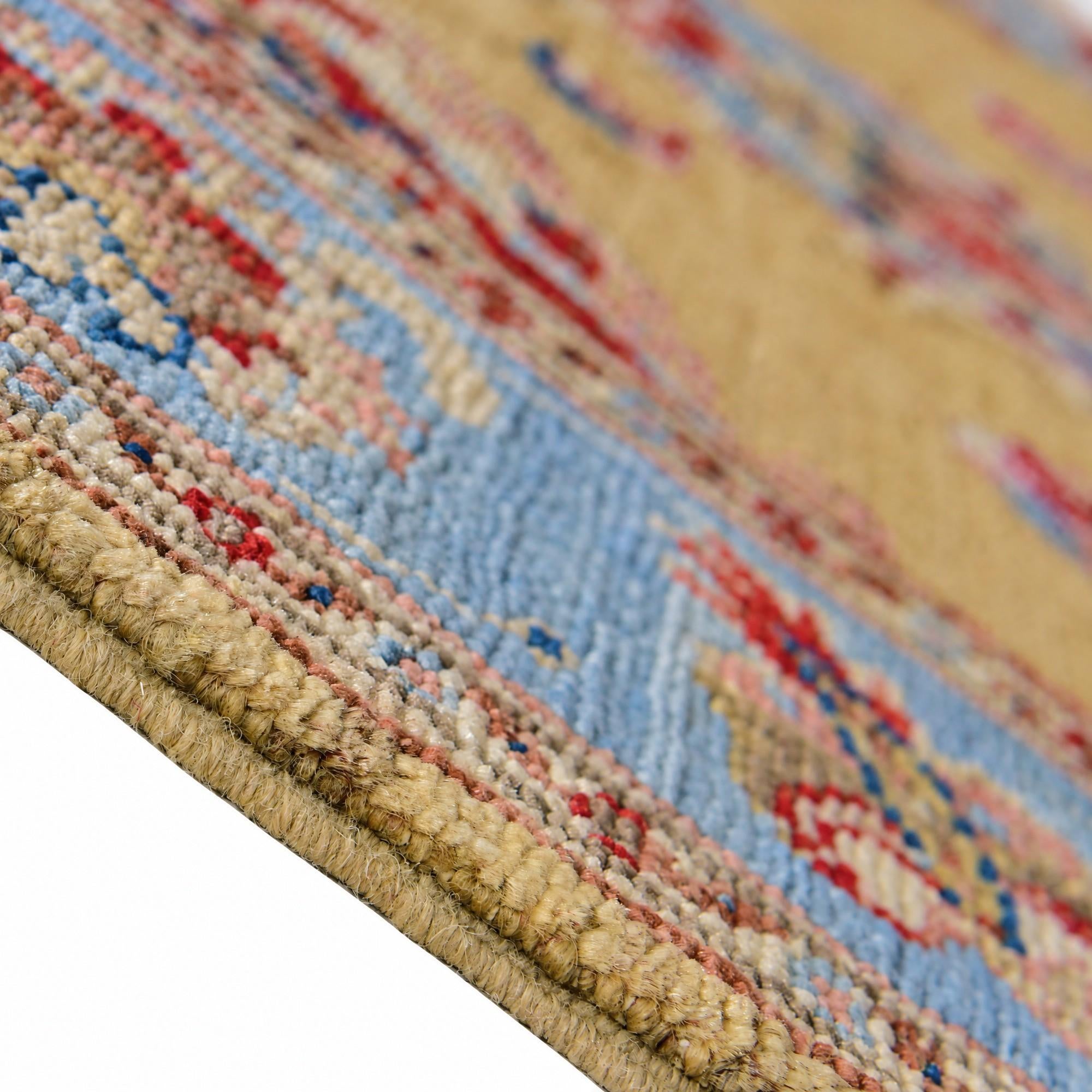 Detail image 8 of 12: 2' 8 x 10' 4 Hand Knotted Ariana Ziegler Runner Rug