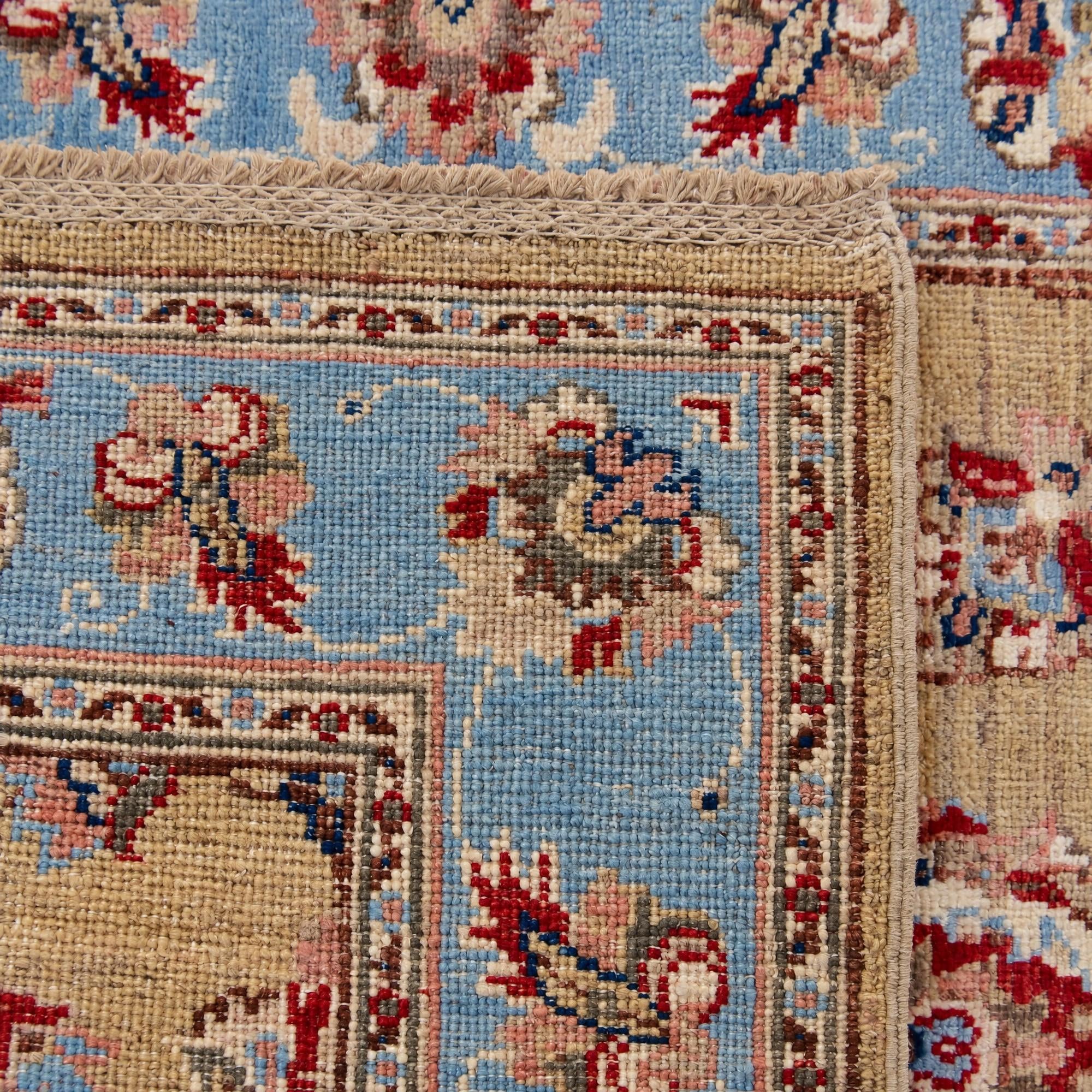 Detail image 12 of 12: 2' 8 x 10' 4 Hand Knotted Ariana Ziegler Runner Rug