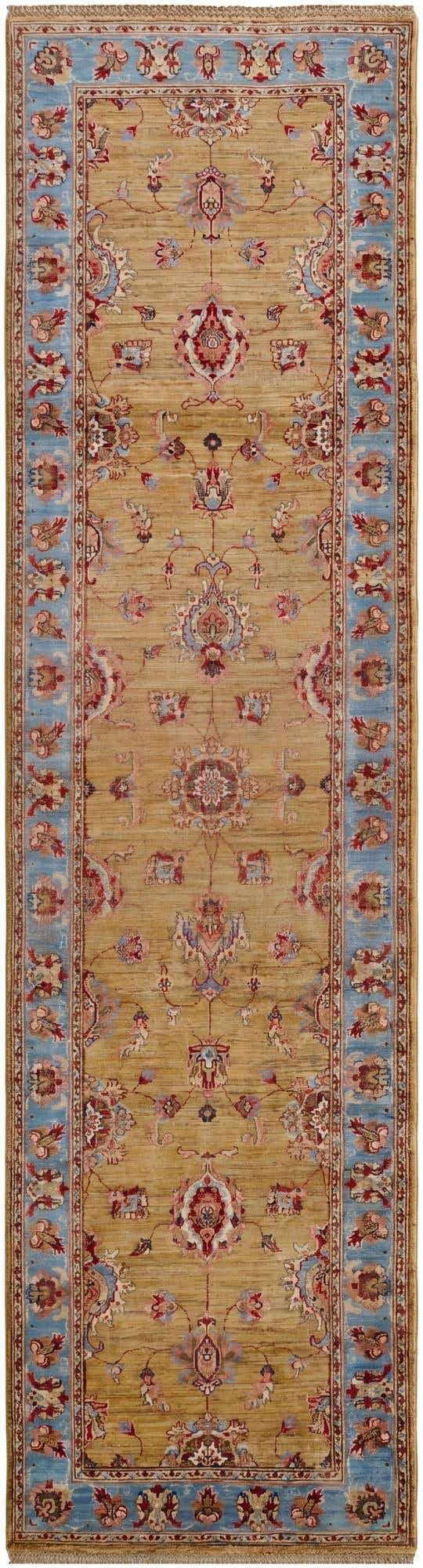 2' 8 x 10' 4 Hand Knotted Ariana Ziegler Runner Rug