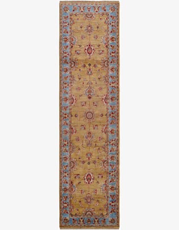 2' 8 x 10' 4 Hand Knotted Ariana Ziegler Runner Rug