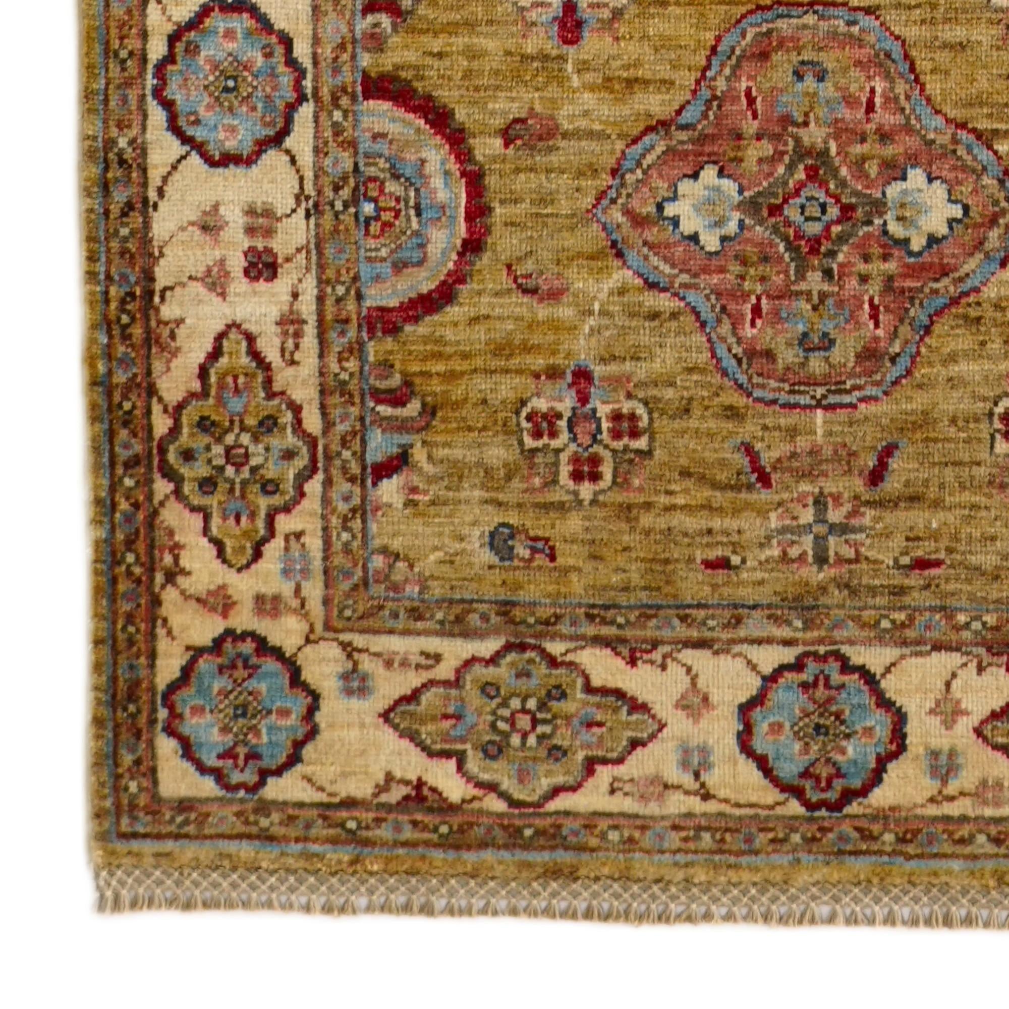2' 11 x 10' 6 Hand Knotted Ariana Ziegler Runner Rug