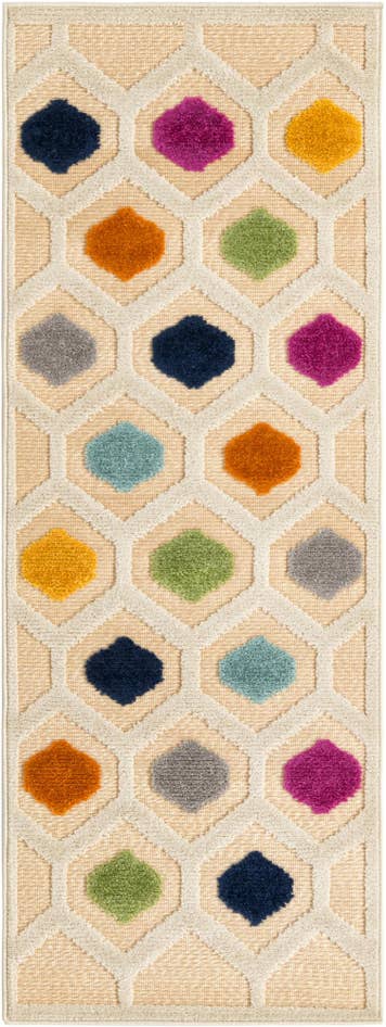 Detail image of 2' x 6' Easy-Clean Aruba Indoor / Outdoor Runner Rug
