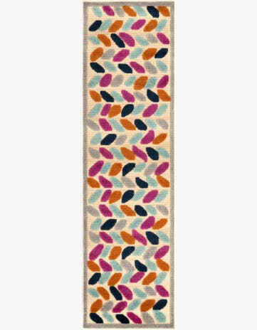 Beige Easy-Clean Aruba Indoor / Outdoor Runner Rug