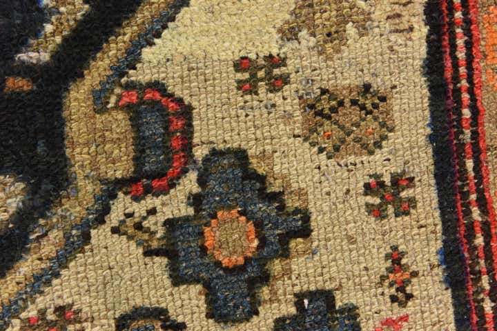 3' 7 x 10' 2 Hand Knotted Bakhtiar Persian Wool Runner Rug