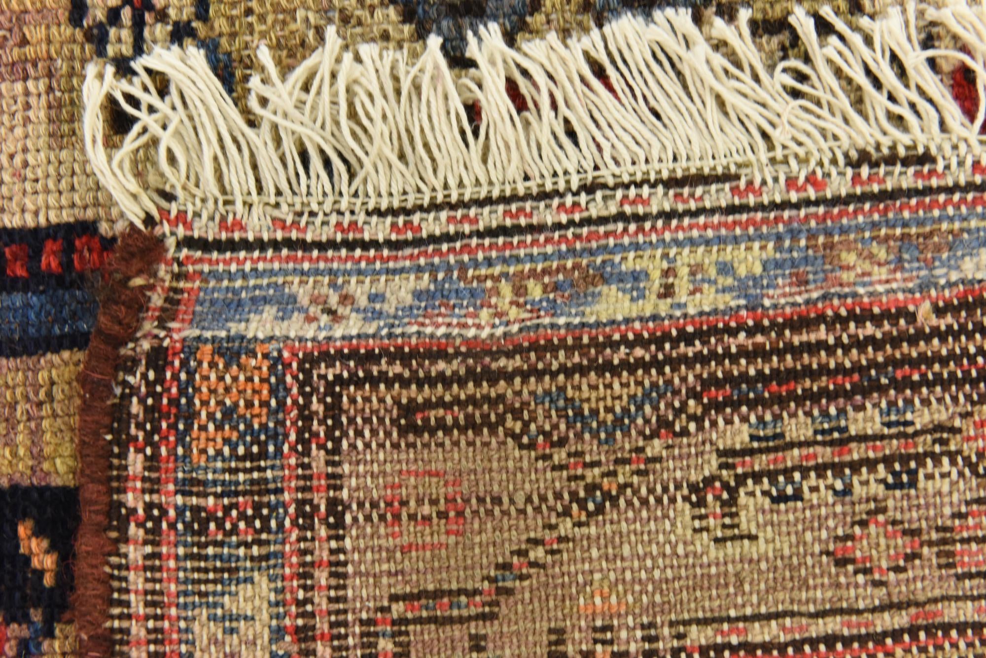 3' 7 x 10' 2 Hand Knotted Bakhtiar Persian Wool Runner Rug