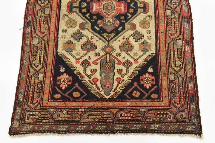 3' 7 x 10' 2 Hand Knotted Bakhtiar Persian Wool Runner Rug