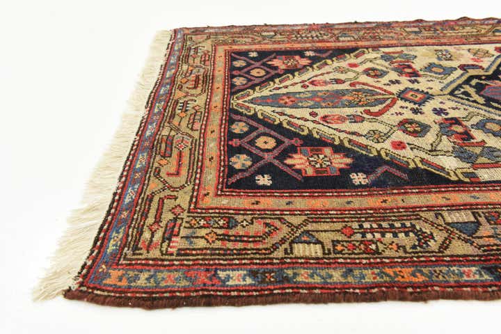 3' 7 x 10' 2 Hand Knotted Bakhtiar Persian Wool Runner Rug