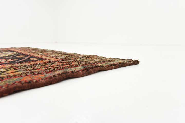 3' 7 x 10' 2 Hand Knotted Bakhtiar Persian Wool Runner Rug