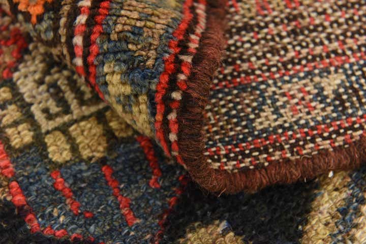 3' 7 x 10' 2 Hand Knotted Bakhtiar Persian Wool Runner Rug