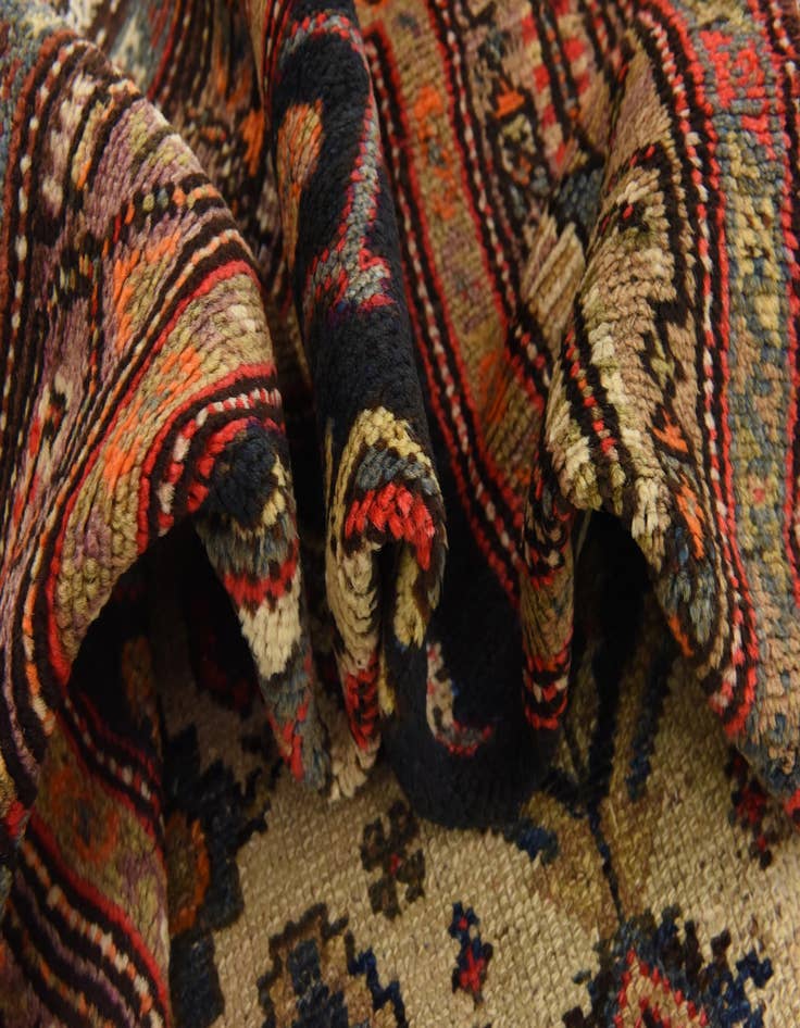 Detail image of 3' 7 x 10' 2  Hand Knotted Bakhtiar Persian Wool Runner Rug