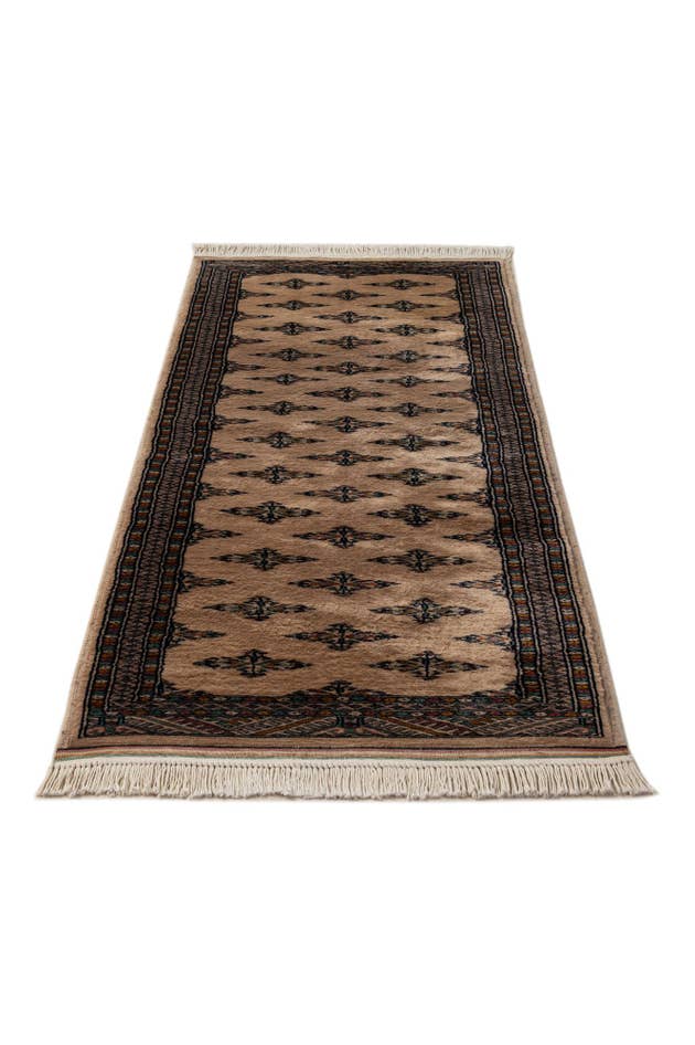 Detail image of 2' 1 x 6' 1 Hand Knotted Bokhara Oriental Wool Runner Rug