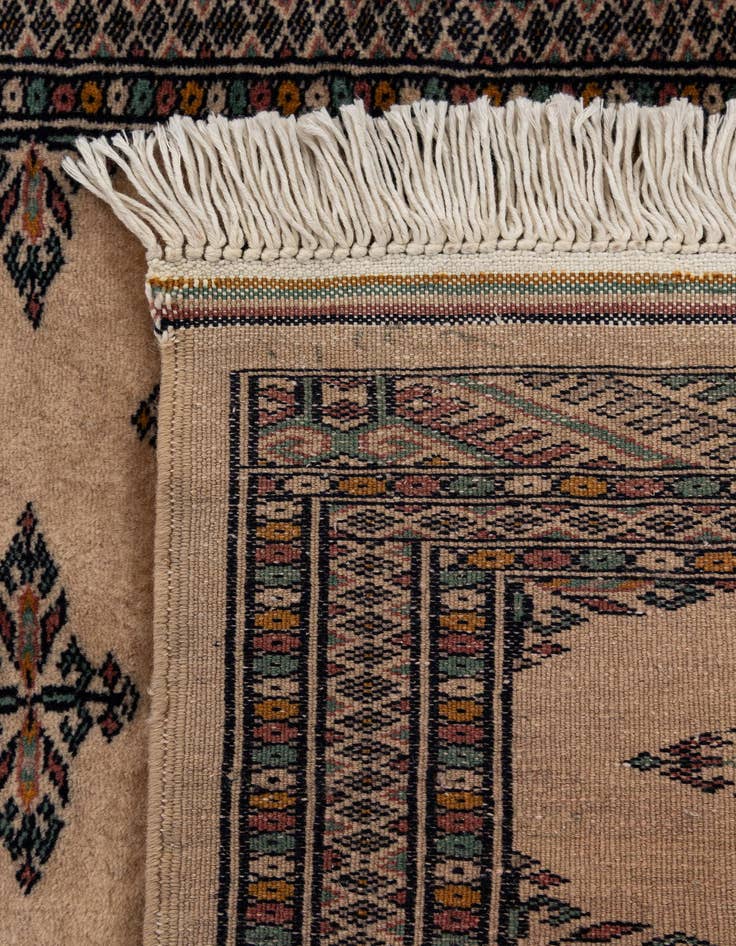 Detail image of 2' 1 x 6' 1  Hand Knotted Bokhara Oriental Wool Runner Rug