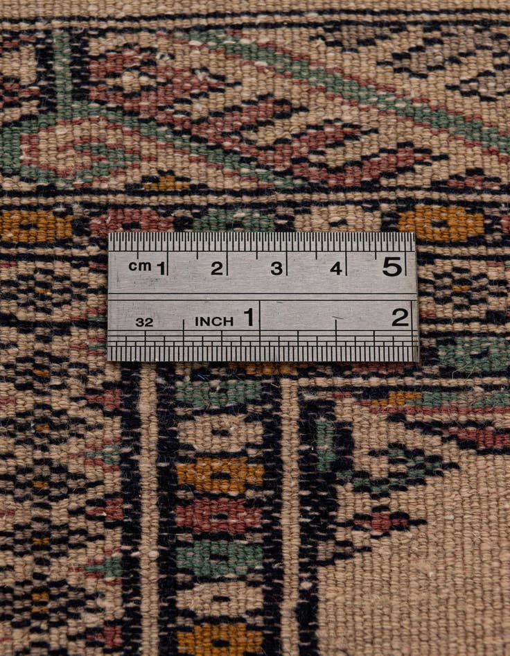 Detail image of 2' 1 x 6' 1  Hand Knotted Bokhara Oriental Wool Runner Rug