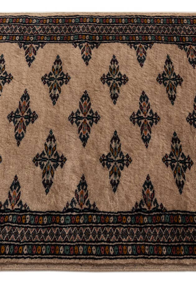 Detail image of 2' 1 x 6' 1 Hand Knotted Bokhara Oriental Wool Runner Rug