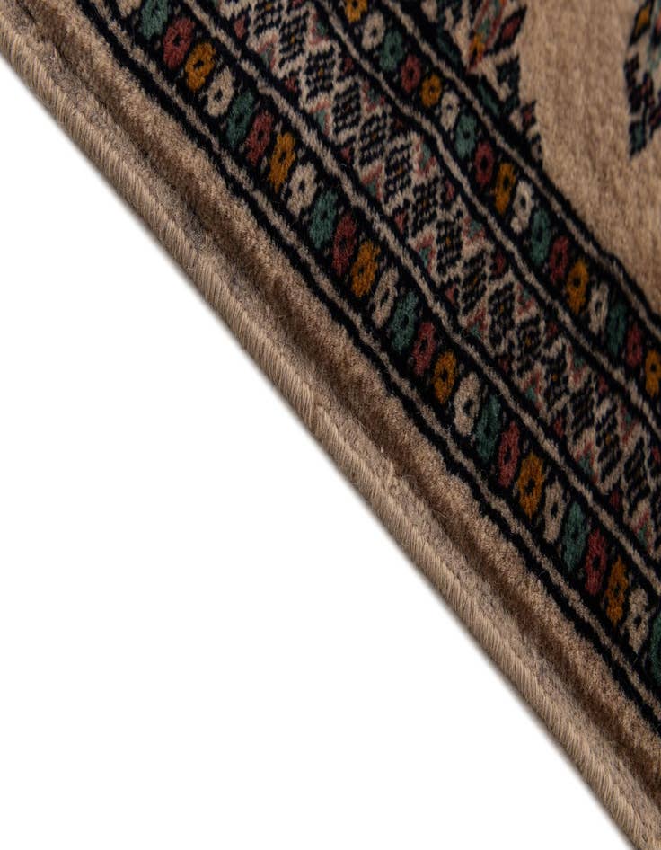 Detail image of 2' 1 x 6' 1  Hand Knotted Bokhara Oriental Wool Runner Rug