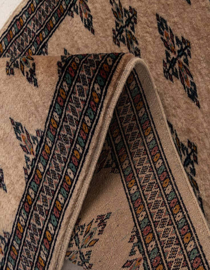 Detail image of 2' 1 x 6' 1  Hand Knotted Bokhara Oriental Wool Runner Rug