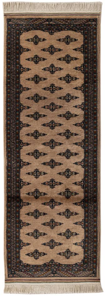 Detail image of 2' 1 x 6' 1 Hand Knotted Bokhara Oriental Wool Runner Rug