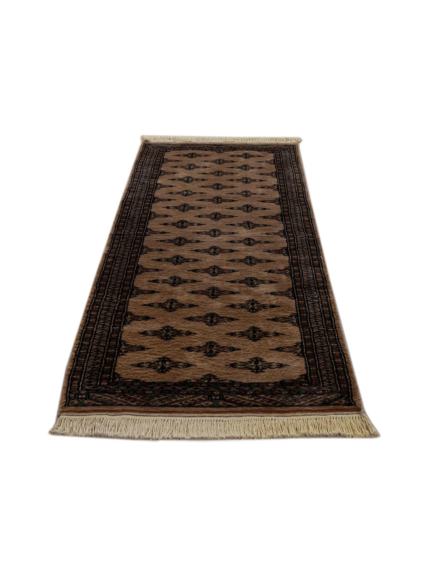 2' 1 x 6' 4 Hand Knotted Bokhara Oriental Wool Runner Rug