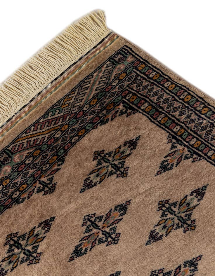 Detail image of 2' 1 x 6' 4  Hand Knotted Bokhara Oriental Wool Runner Rug