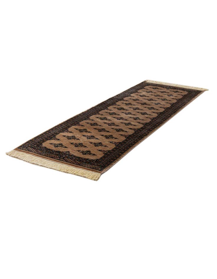 Detail image of 2' 1 x 6' 4  Hand Knotted Bokhara Oriental Wool Runner Rug