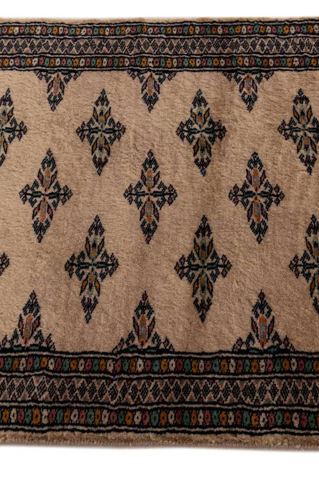 Detail image of 2' 1 x 6' 4 Hand Knotted Bokhara Oriental Wool Runner Rug