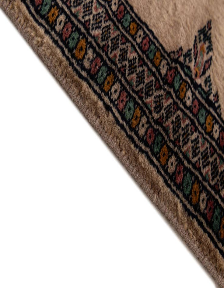 Detail image of 2' 1 x 6' 4  Hand Knotted Bokhara Oriental Wool Runner Rug