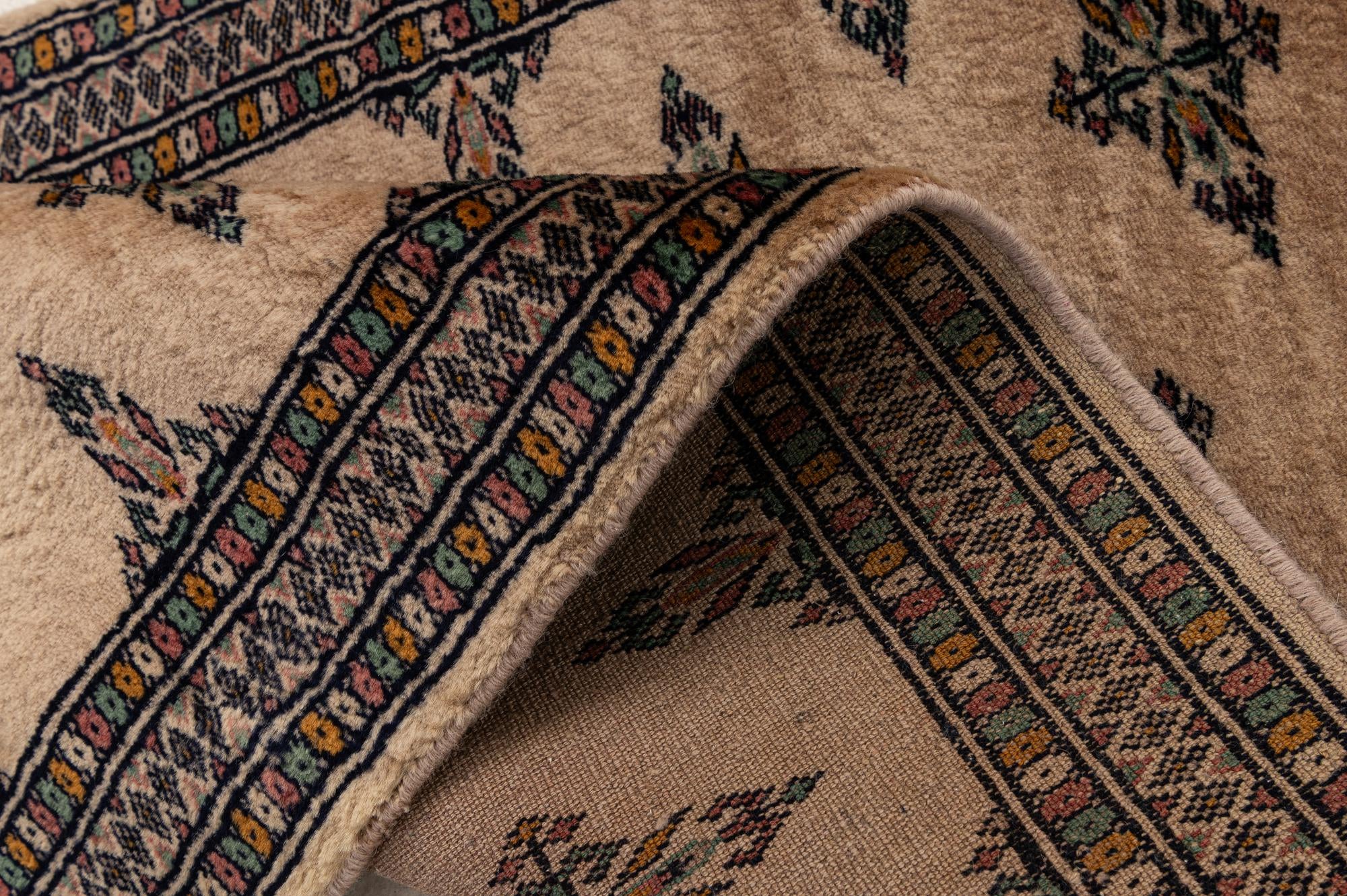 2' 1 x 6' 4 Hand Knotted Bokhara Oriental Wool Runner Rug