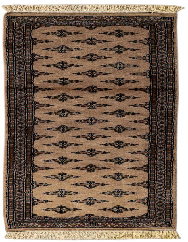 Detail image of 2' 1 x 6' 4 Hand Knotted Bokhara Oriental Wool Runner Rug