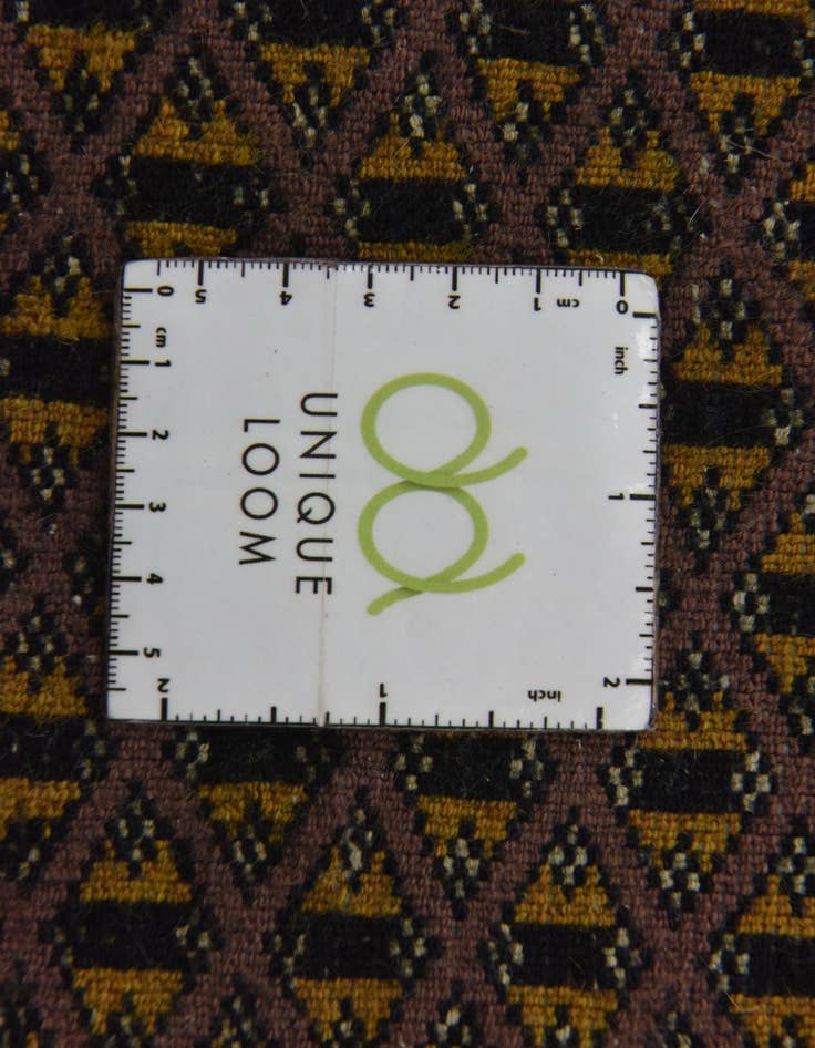 Detail image of 3' 3 x 11' Hand Knotted Bokhara Oriental Wool Runner Rug