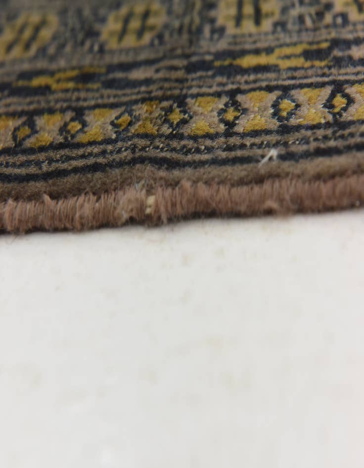 Detail image of 3' 3 x 11' Hand Knotted Bokhara Oriental Wool Runner Rug