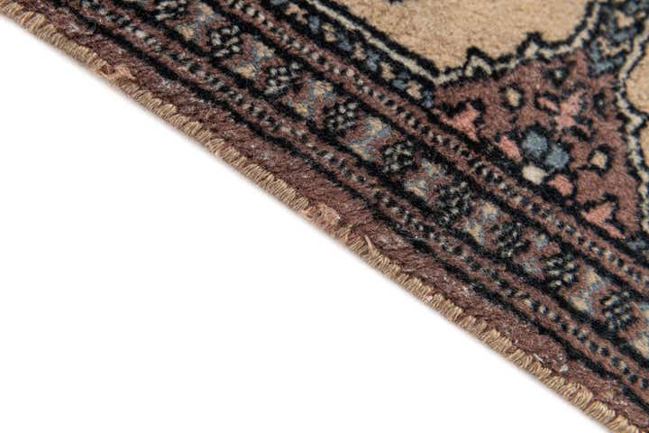 1' x 4' Hand Knotted Bokhara Oriental Wool Runner Rug