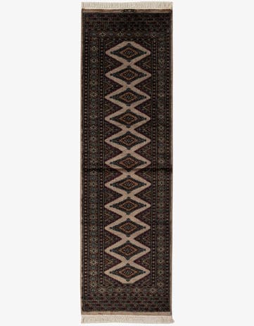 2' 6 x 8' 6 Hand Knotted Bokhara Oriental Wool Runner Rug