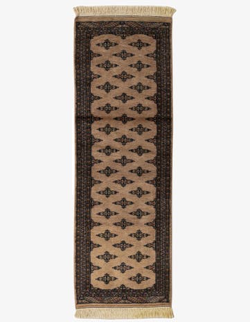 2' 1 x 6' 4 Hand Knotted Bokhara Oriental Wool Runner Rug