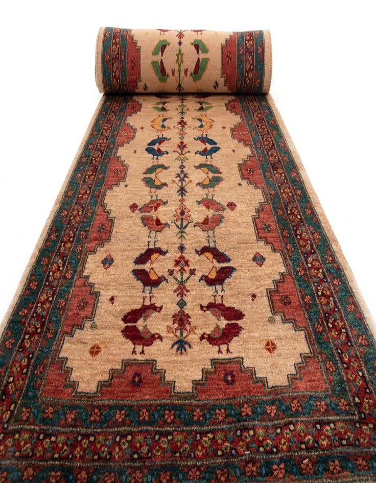 Detail image of 2' 10 x 10' 5 Bulurbaft Wool Runner Rug