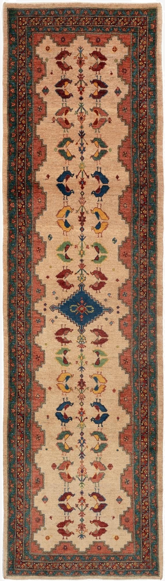 2' 10 x 10' 5 Bulurbaft Wool Runner Rug