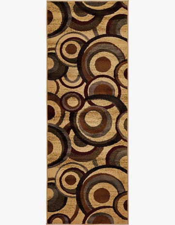 Beige Cafe Runner Rug