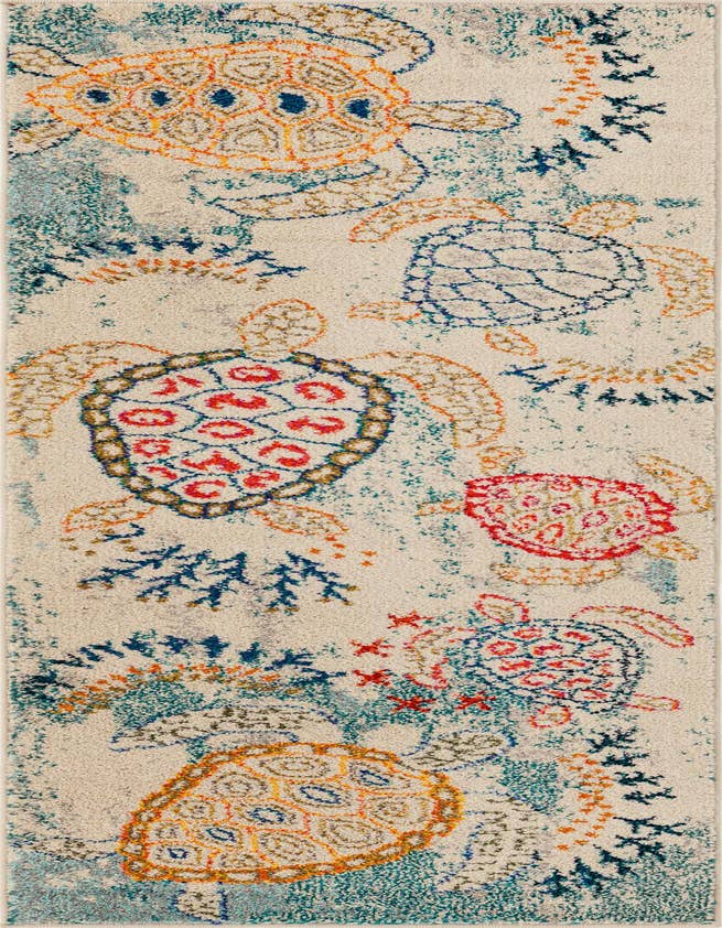Detail image of 2' 2 x 6' 9 Washable Capri Runner Rug