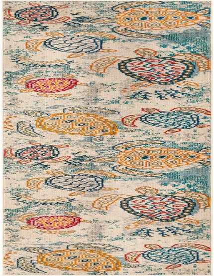 Detail image of 2' 7 x 12' Washable Capri Runner Rug
