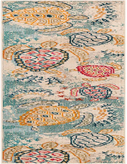 Detail image of 2' x 8' Washable Capri Runner Rug