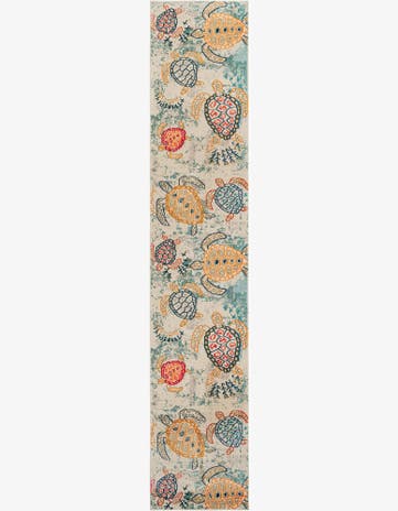 Beige Washable Capri Runner Rug