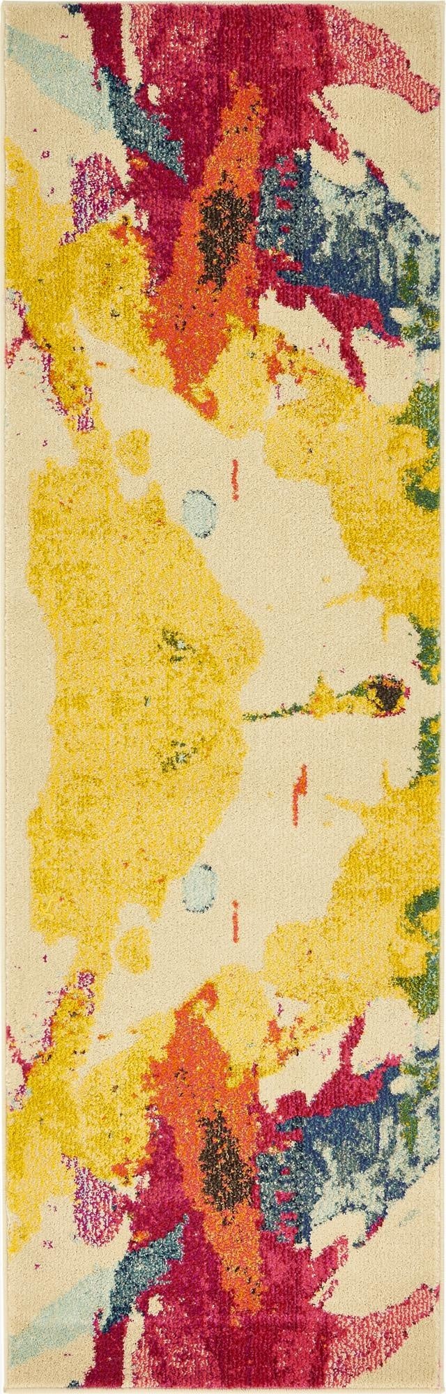 Primary image 2' 2 x 6' 9  Washable Casablanca Runner Rug