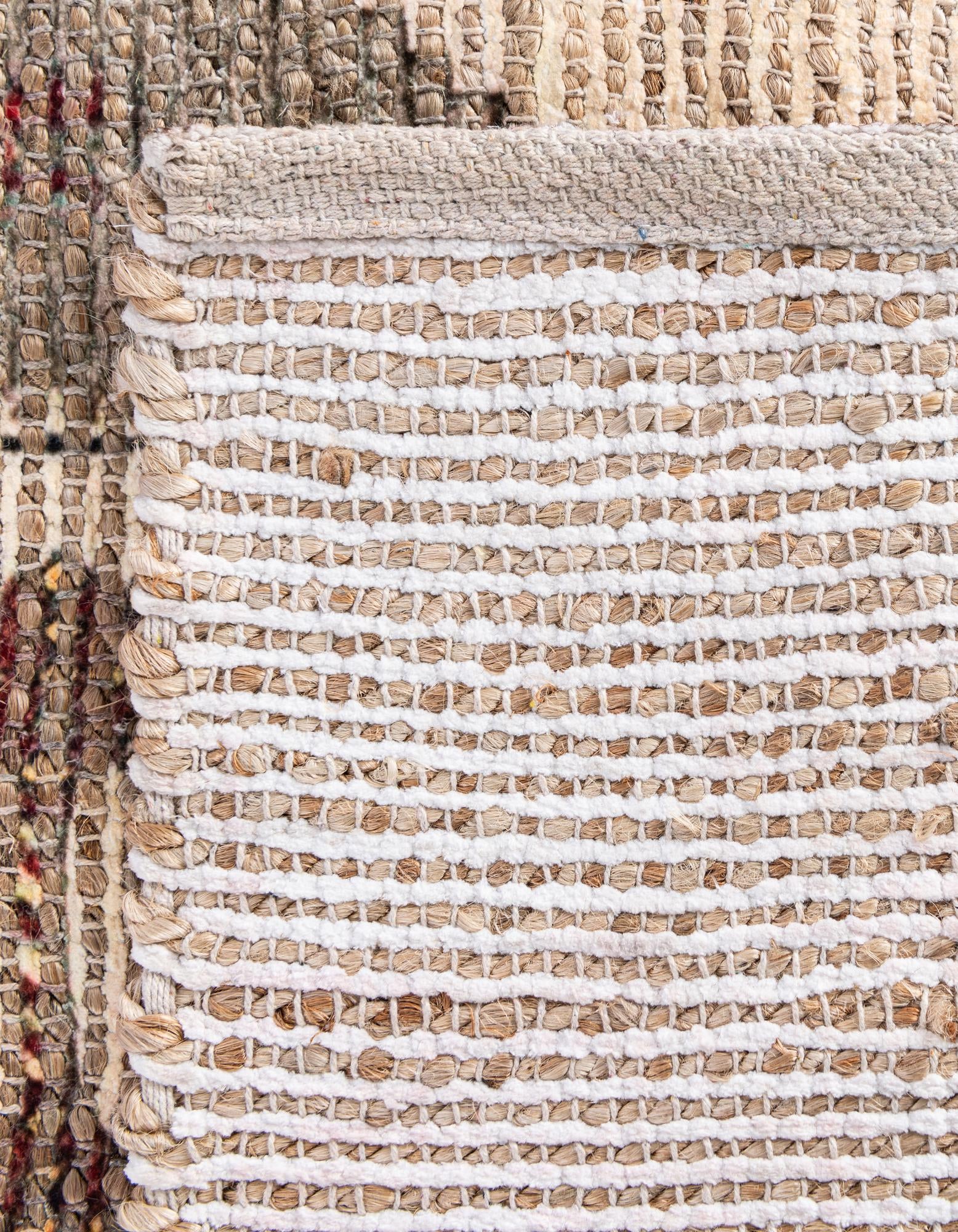 2' 2 x 6' 1 Chenille Jute Runner Rug