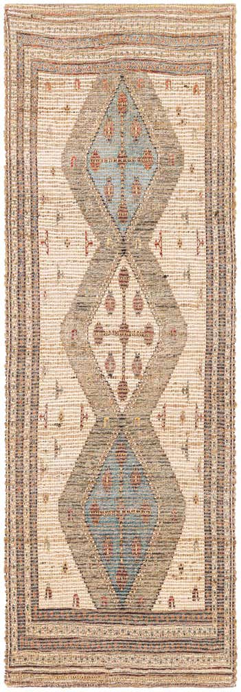 2' 2 x 6' 1 Chenille Jute Runner Rug