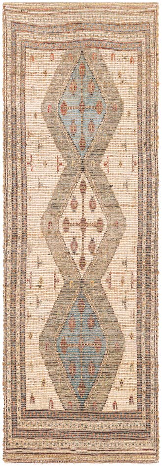 Detail image of 2' 2 x 6' 1 Chenille Jute Runner Rug