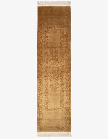 2' 9 x 11' 2 Hand Knotted China Wool Runner Rug