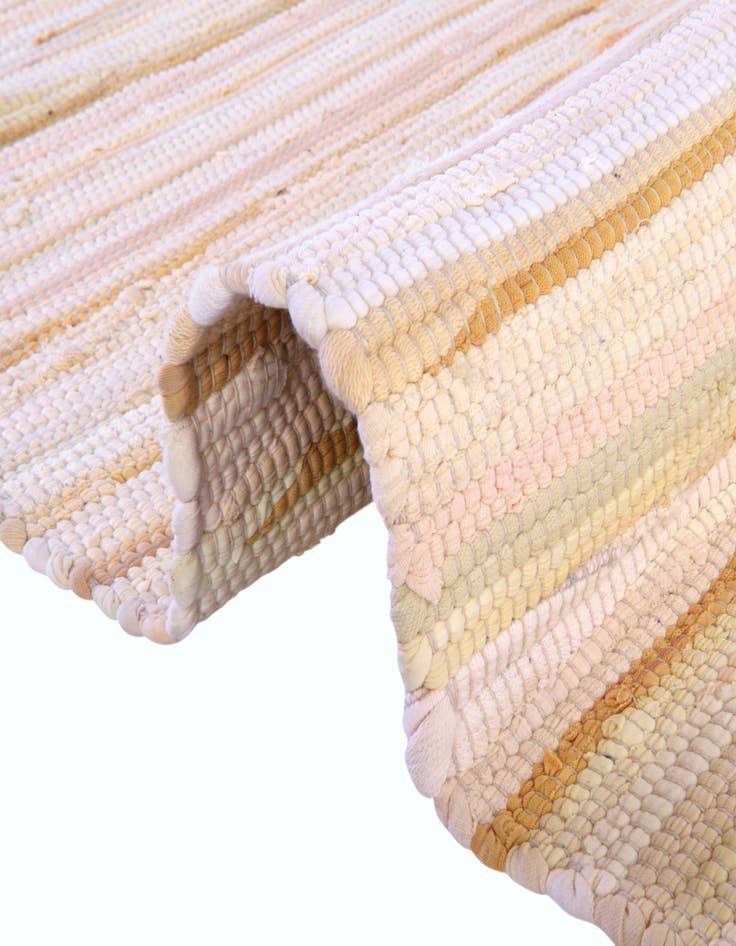 Detail image of 2' x 6'  Hand Woven Chindi Cotton Runner Rug