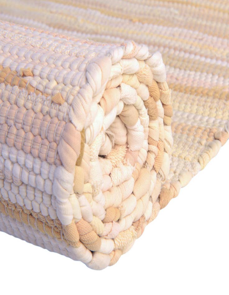 Detail image of 2' x 6'  Hand Woven Chindi Cotton Runner Rug