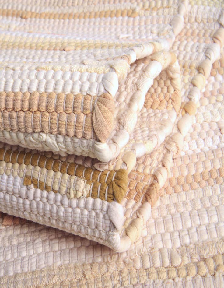 Detail image of 2' x 6'  Hand Woven Chindi Cotton Runner Rug